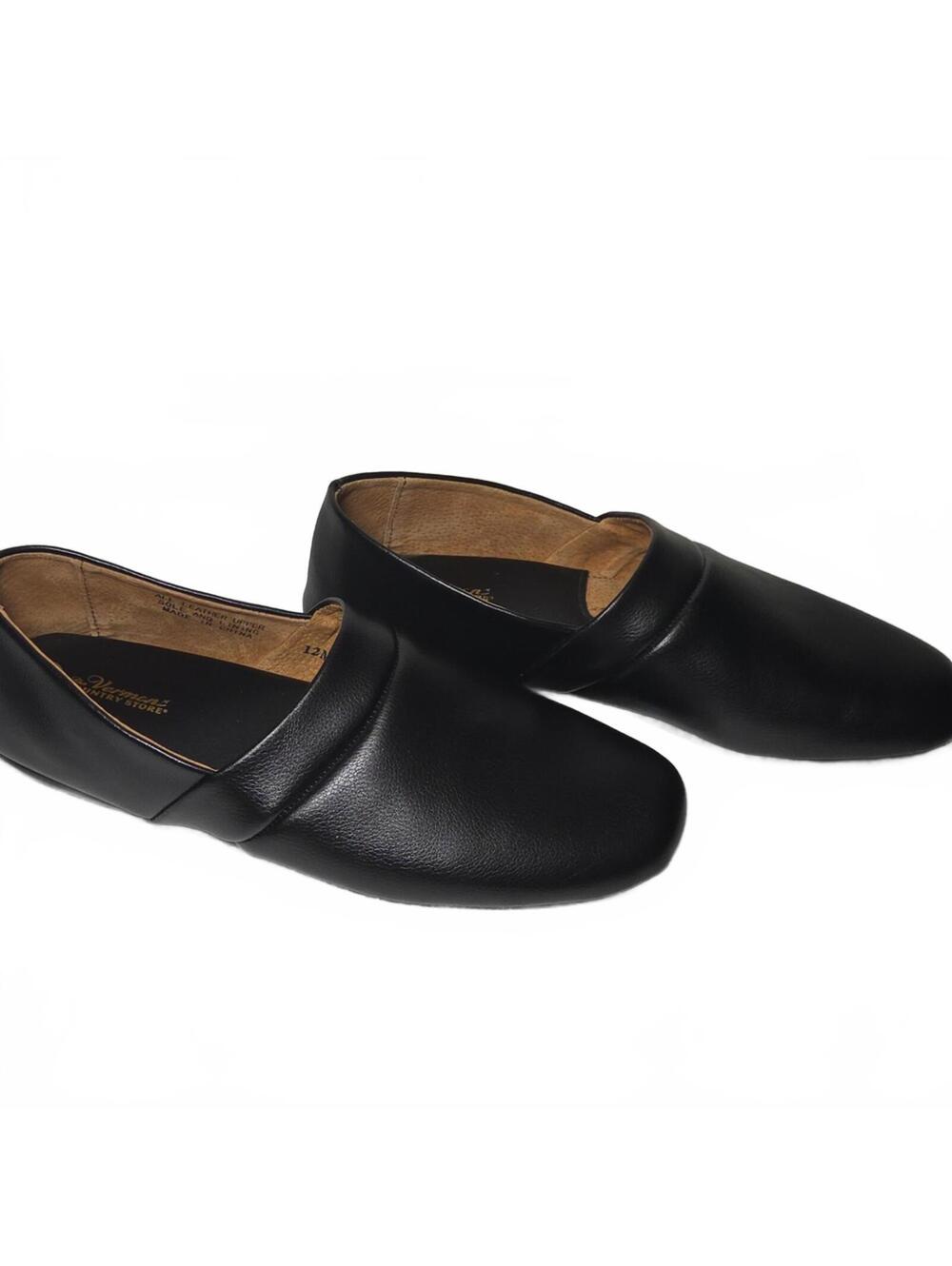 The Vermont Country Store | Men's Leather Slippers | 12M - Picture 5 of 5